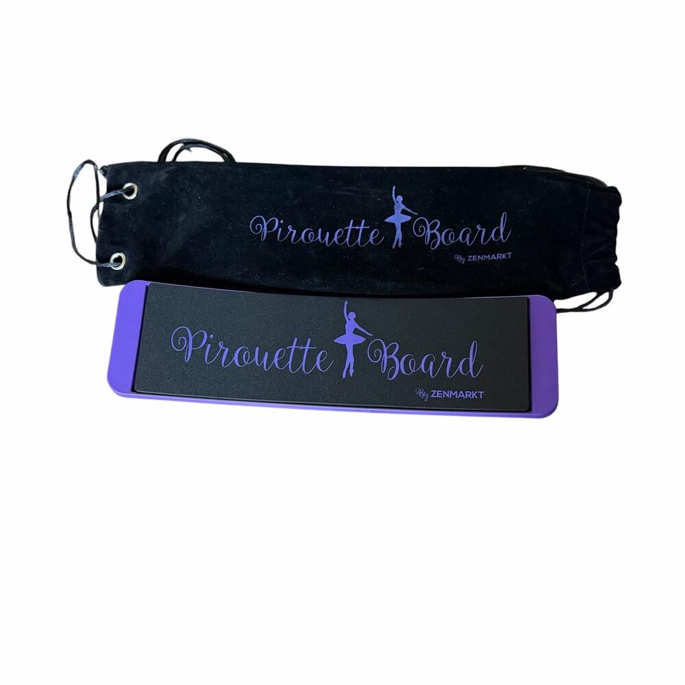 ZENMARKT Pirouette Balance Board Purple Ballet Dance Turn Trainer Carry Bag